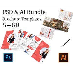 5+GB Brochures Templates Mega Bundle In PSD & AI Files
